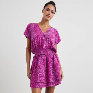 BOGO! Rails Karla Mini Dress in Magenta Cheetah Size Medium